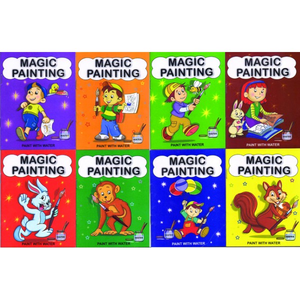 Magic Painting - Set Of 8 Books - Amazing Water Magic For Kids